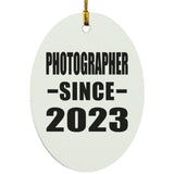 Photographer Since 2023 - Oval Ornament