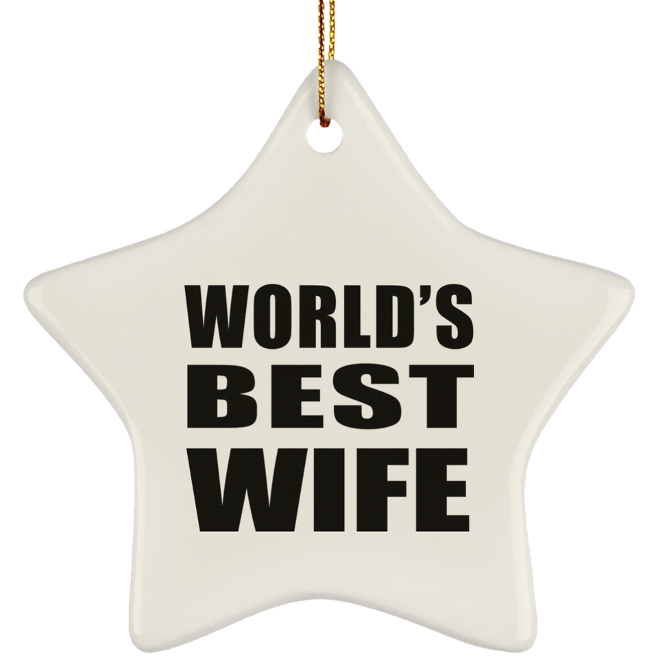 World's Best Wife - Star Ornament