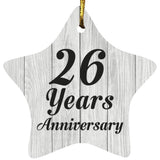 26th Anniversary 26 Years Anniversary - Star Ornament F