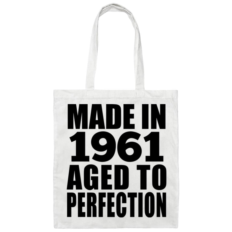 63rd Birthday Made In 1961 Aged to Perfection - Tote Bag White