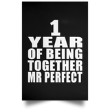 1st Anniversary 1 Year Of Being Mr Perfect - Poster Portrait