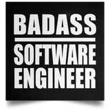 Badass Software Engineer - Poster Square