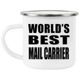 World's Best Mail Carrier - 12oz Camping Mug