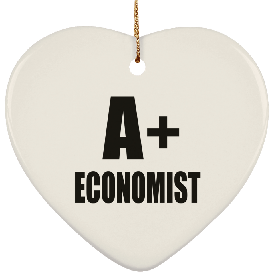A+ Economist - Heart Ornament