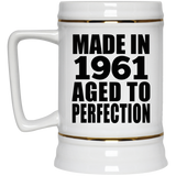 63rd Birthday Made In 1961 Aged to Perfection - Beer Stein
