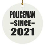 Policeman Since 2021 - Circle Ornament