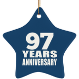 97th Anniversary 97 Years - Star Ornament