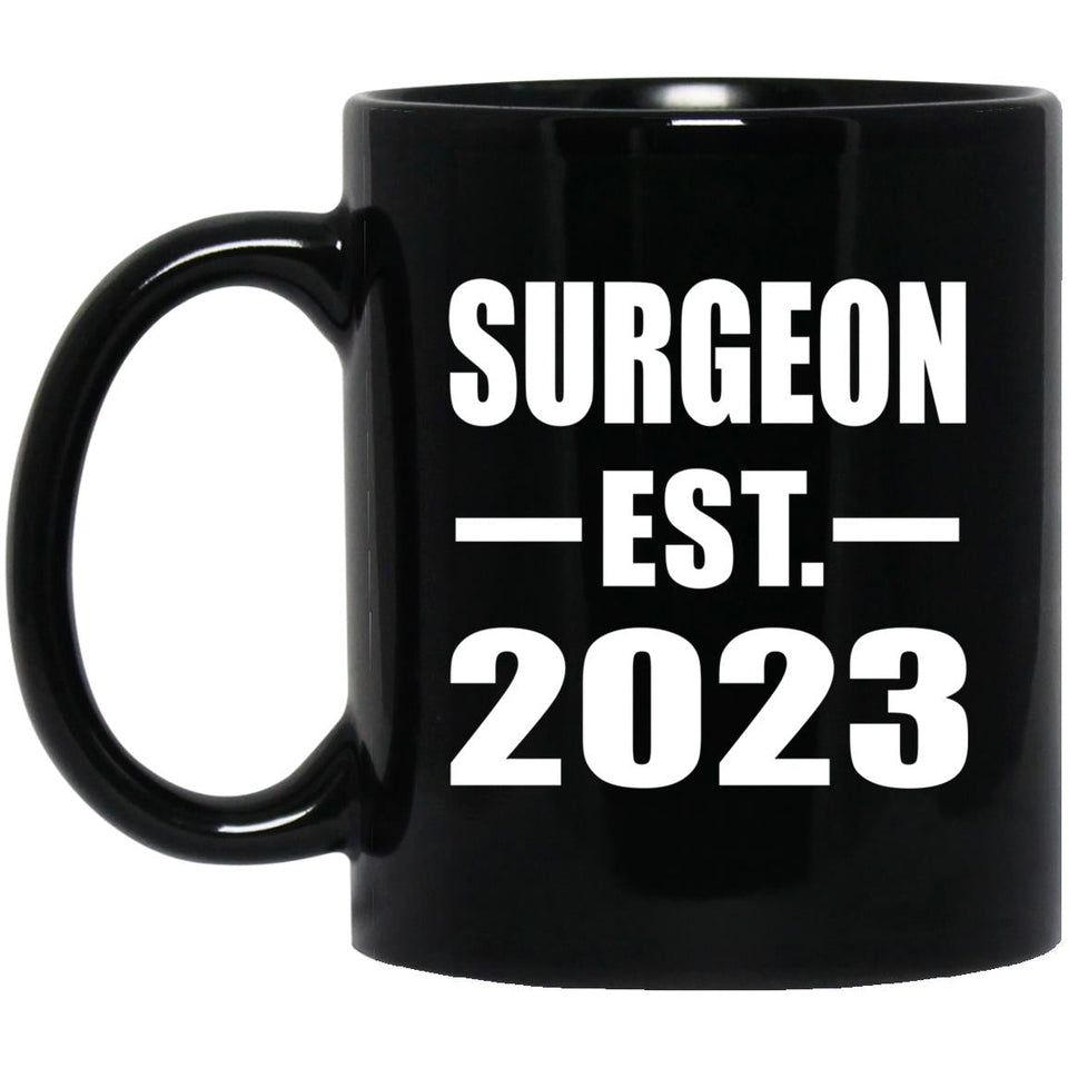 Surgeon Established EST. 2023 - 11oz Coffee Mug Black