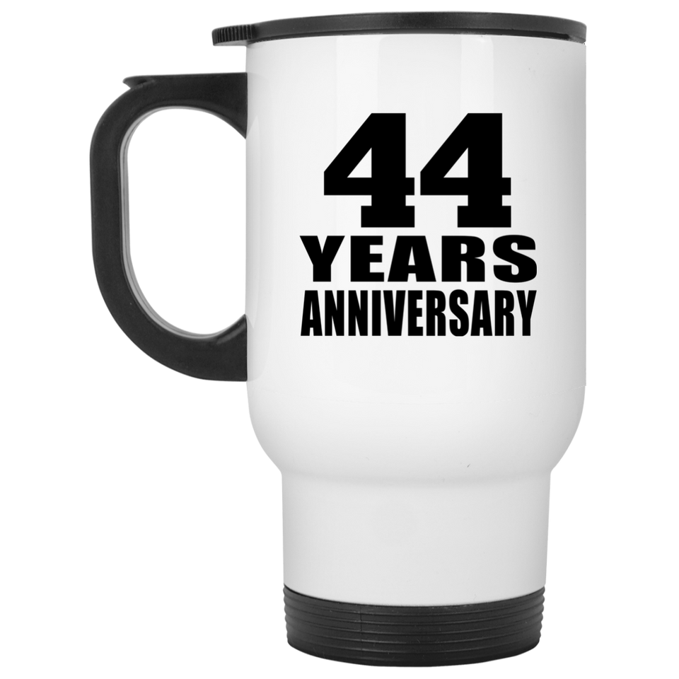 44th Anniversary 44 Years - White Travel Mug