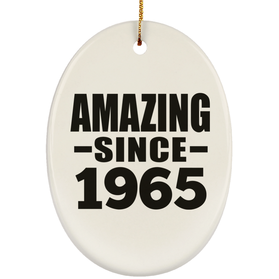 59th Birthday Amazing Since 1965 - Oval Ornament