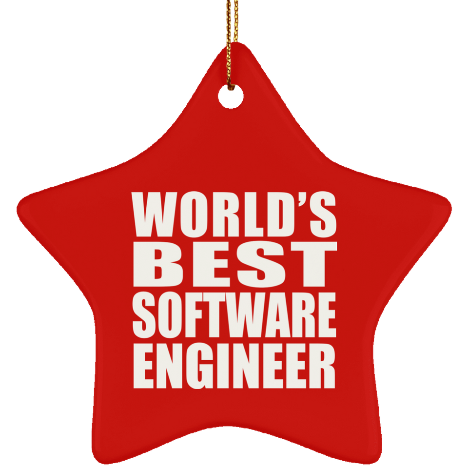 World's Best Software Engineer - Star Ornament