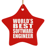 World's Best Software Engineer - Star Ornament