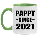 Pappy Since 2021 - 11oz Accent Mug Green
