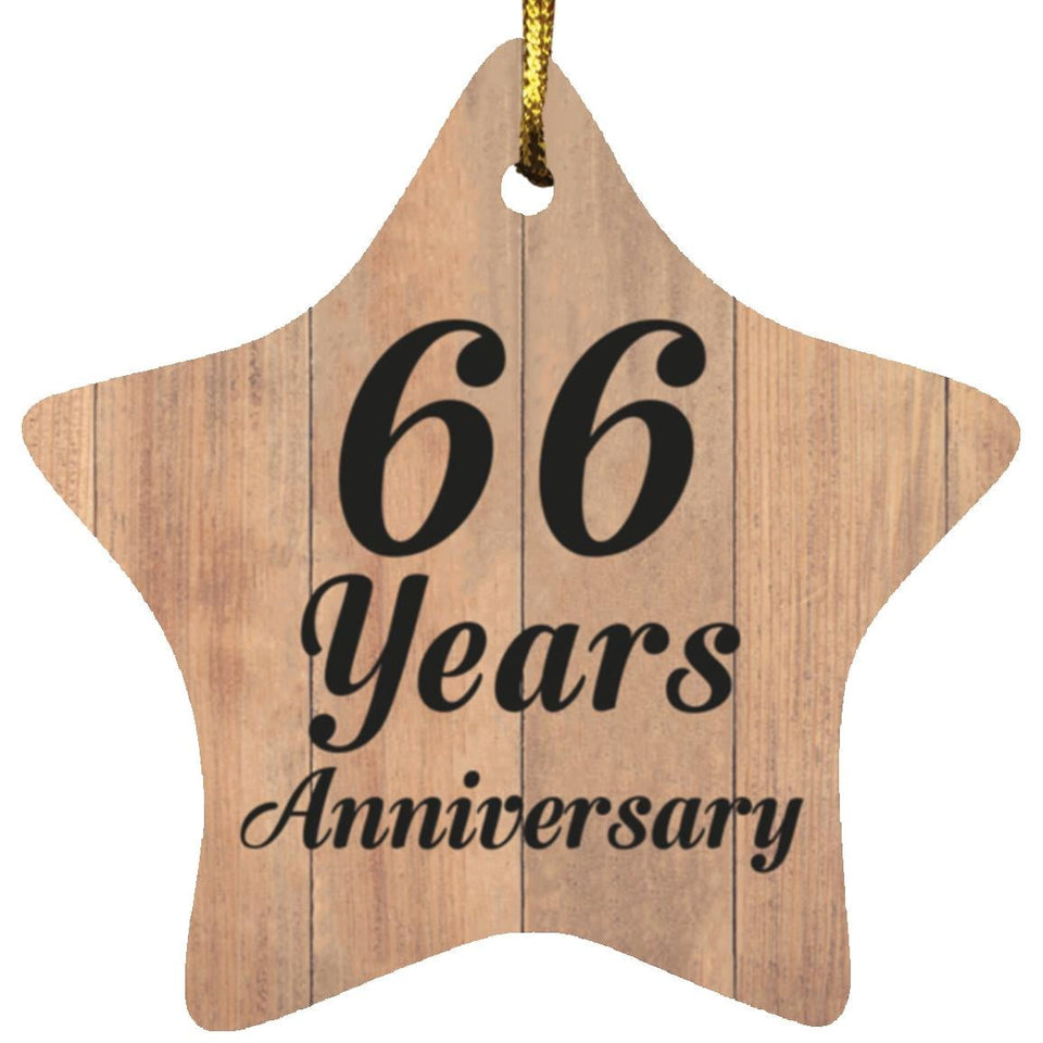 66th Anniversary 66 Years Anniversary - Star Ornament C