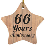 66th Anniversary 66 Years Anniversary - Star Ornament C