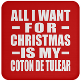 All I Want For Christmas Is My Coton De Tulear - Coaster