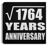 42nd Anniversary Square Root of 1764 Years Anniversary - Canvas Square