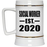 Social Worker Established EST. 2020 - Beer Stein