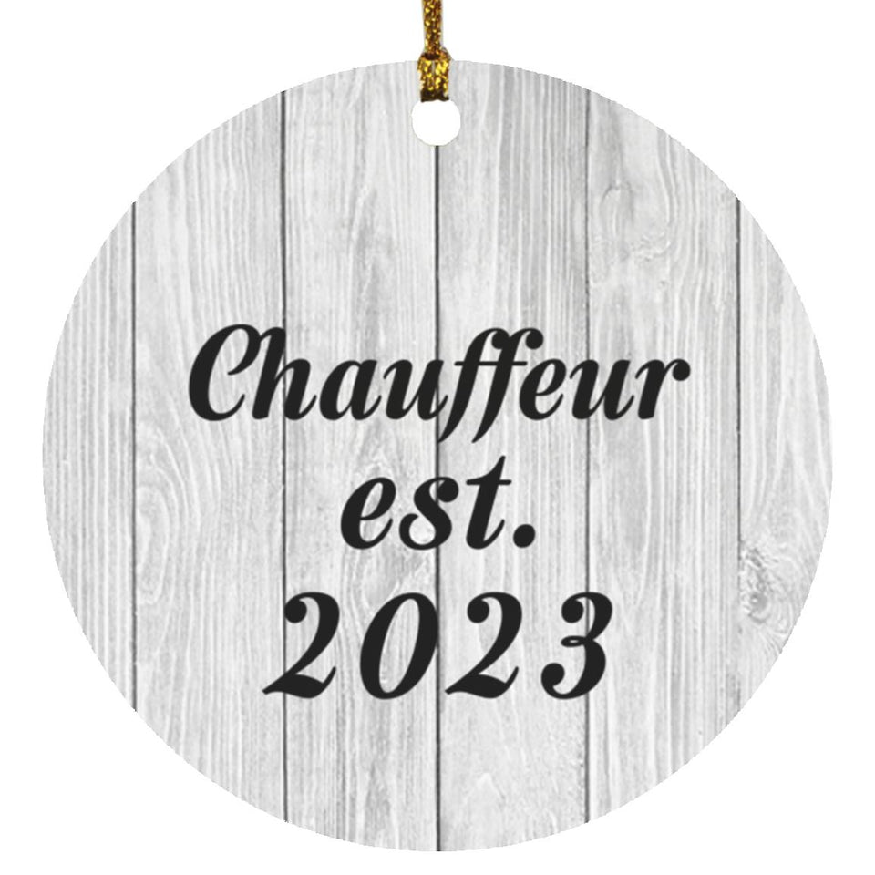 Chauffeur Established Est. 2023 - Circle Ornament F