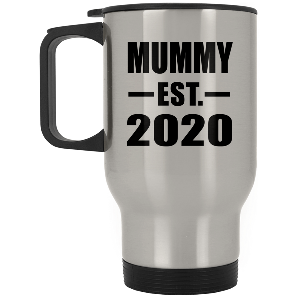 Mummy Established EST. 2020 - Silver Travel Mug