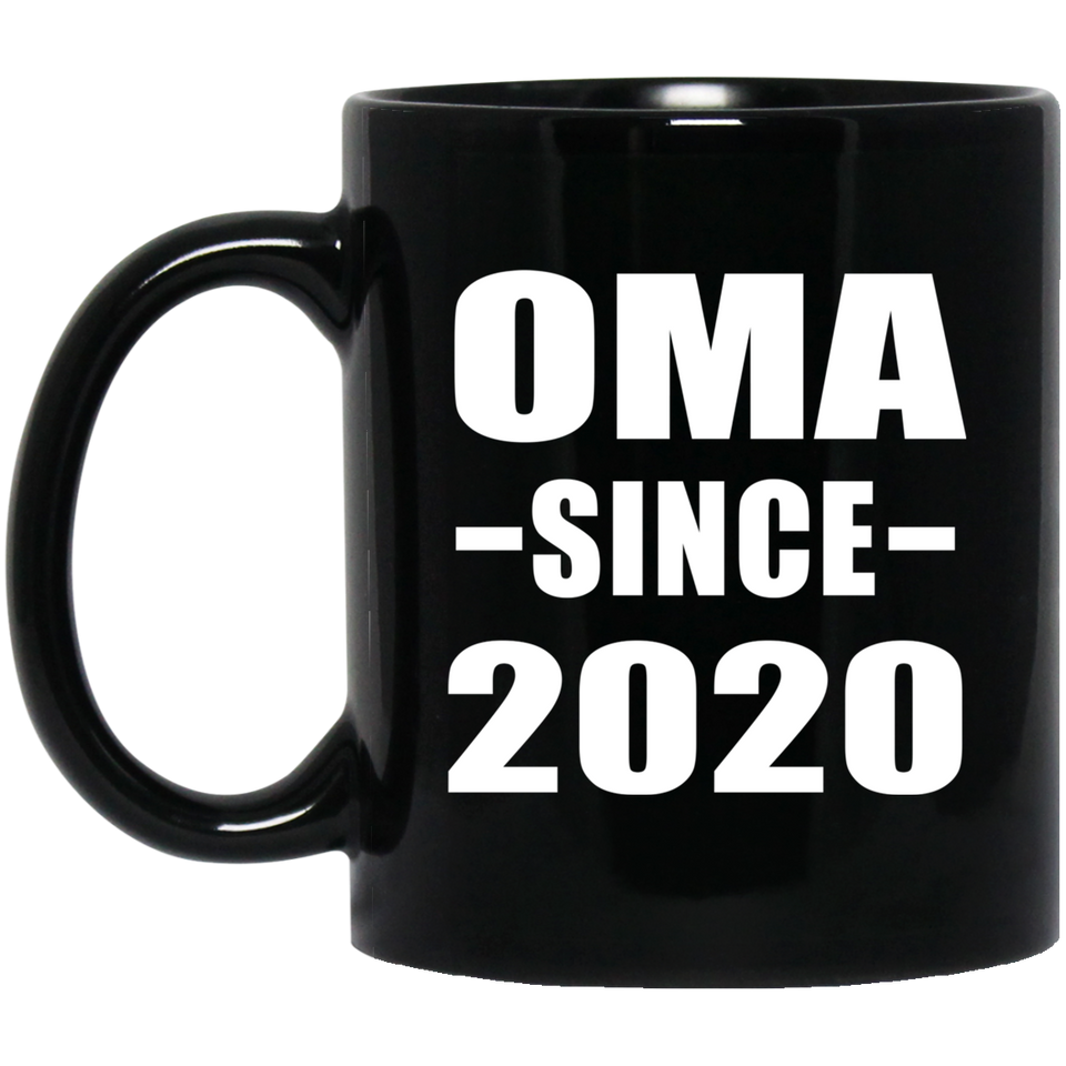 Oma Since 2020 - 11oz Coffee Mug Black