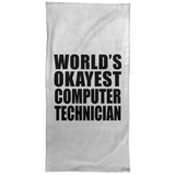 World's Okayest Computer Technician - Hand Towel