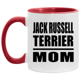 Jack Russell Terrier Mom - 11oz Accent Mug Red