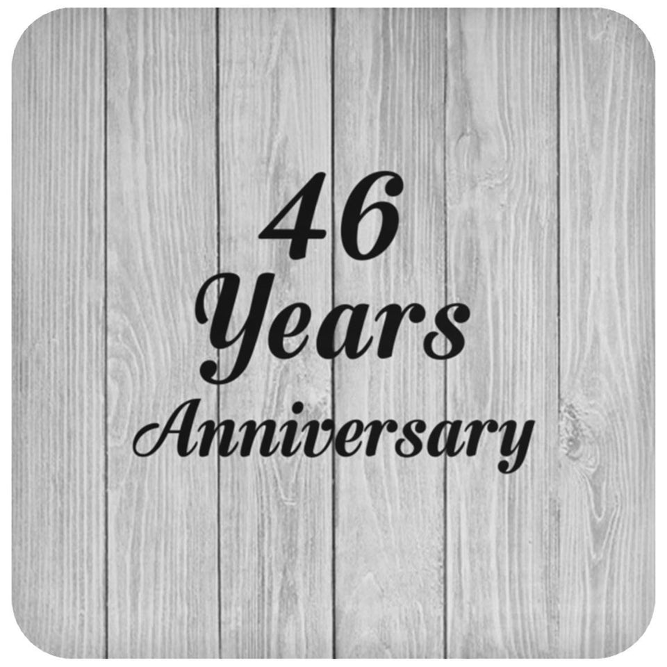 46th Anniversary 46 Years Anniversary - Drink Coaster F