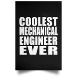 Coolest Mechanical Engineer Ever - Poster Portrait