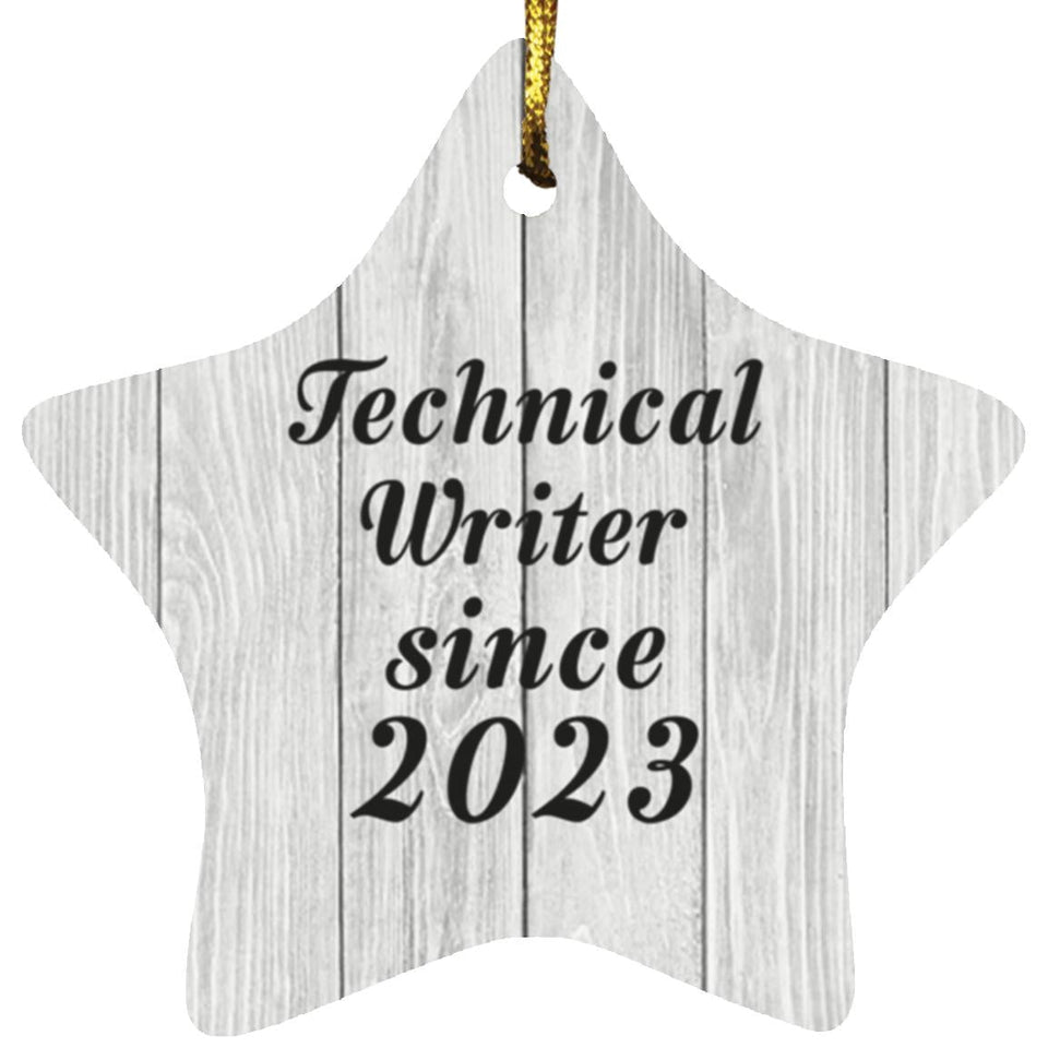 Technical Writer Since 2023 - Star Ornament F
