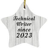 Technical Writer Since 2023 - Star Ornament F