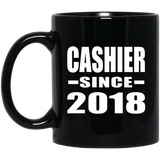 Cashier Since 2018 - 11 Oz Coffee Mug Black