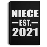 Niece Established EST. 2021 - Canvas Portrait
