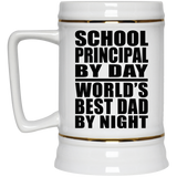School Principal By Day World's Best Dad By Night - Beer Stein