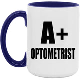 A+ Optometrist - 15oz Accent Mug Purple