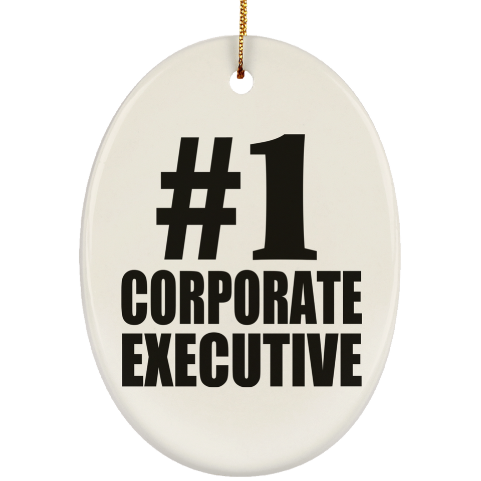 Number One #1 Corporate Executive - Oval Ornament