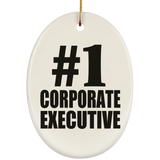 Number One #1 Corporate Executive - Oval Ornament