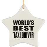 World's Best Taxi Driver - Star Ornament