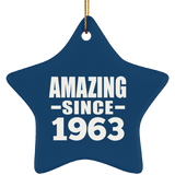 61st Birthday Amazing Since 1963 - Star Ornament