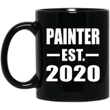 Painter Established EST. 2020 - 11oz Coffee Mug Black