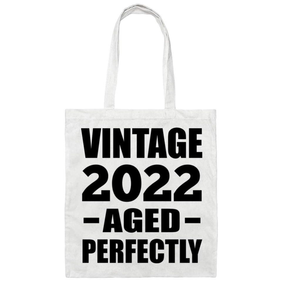 2nd Birthday Vintage 2022 Aged Perfectly - Tote Bag White