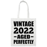 2nd Birthday Vintage 2022 Aged Perfectly - Tote Bag White