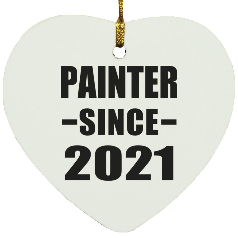 Painter Since 2021 - Heart Ornament