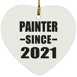 Painter Since 2021 - Heart Ornament