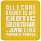 All I Care About Is My Exotic Shorthair - Drink Coaster
