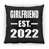 Girlfriend Established EST. 2022 - Throw Pillow Black