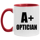 A+ Optician - 11oz Accent Mug Red