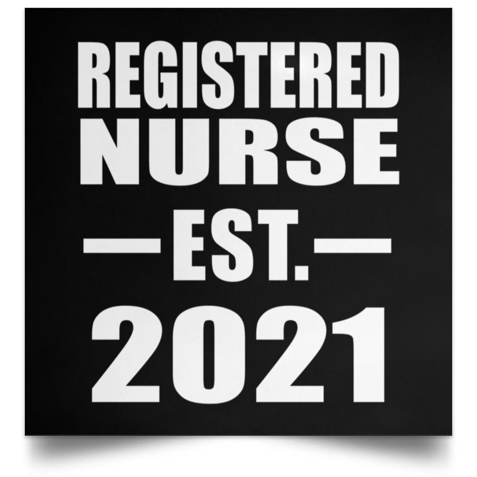 Registered Nurse Established EST. 2021 - Poster Square