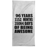 96th Birthday 96 Years 1152 Months 35064 Days Of Awesome - Hand Towel