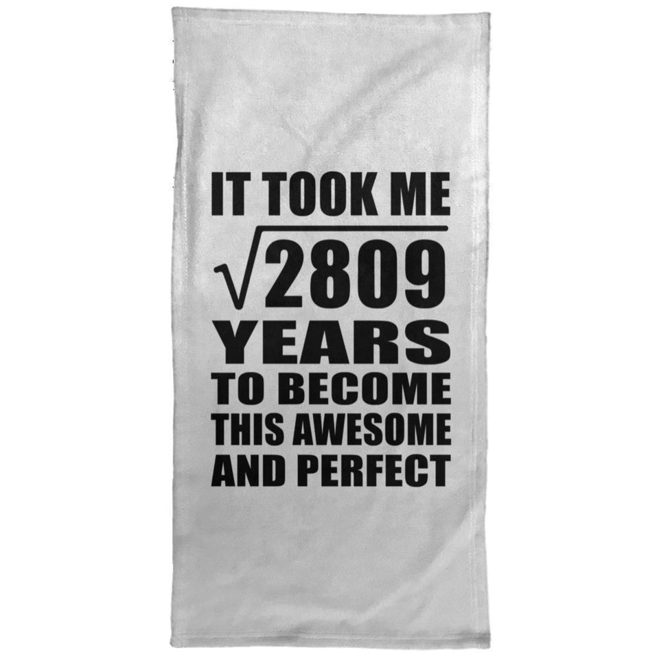 53rd Birthday Took Square Root of 2809 Years To Awesome - Hand Towel